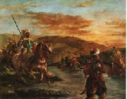 Eugene Delacroix Fording a Stream in Morocco oil painting picture wholesale